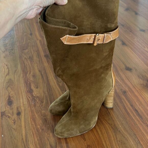Boutique 9 suede slouchy tan boots heels 8 - Picture 2 of 8